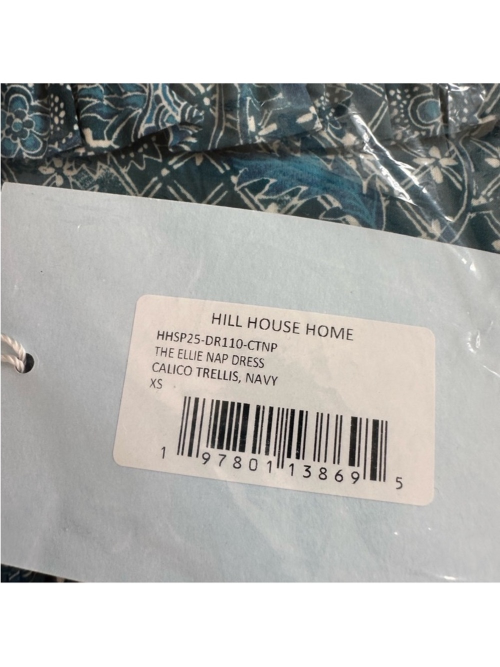 NEW Hill House Ellie Nap Dress. Calico Trellis. XS. NWT - Picture 5 of 5